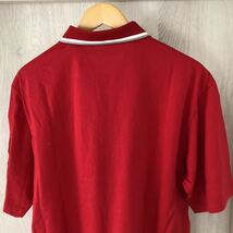 (k) 新品未使用 タグ付き Munsing Wear マンシングウェア ゴルフ 半袖 ポロシャツ メンズ L 赤 レッド デサント _画像4