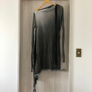 (k) Rick Owens DRKSHDW jumbo リックオウエンス tシャツ カットソー サイズM イタリア製 グレー トップス コットン