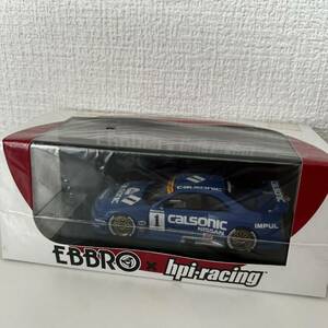 未使用 EBBRO×hpiracing NISSAN CALSONIC Skyline GT-R (#1) 1995 JGTC Fuji 44766 ミニカー　1/43スケール