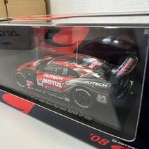 未使用 EBBRO SUPER GT 500 MOTUL AUTECH GT-R Low down force Fuji test RED/SILVER 44126ミニカー 1/43スケール_画像4