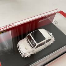 未使用 spark ABARTH S1310 Abarth 595 SS 1966 WHITE LINE ミニカー_画像2