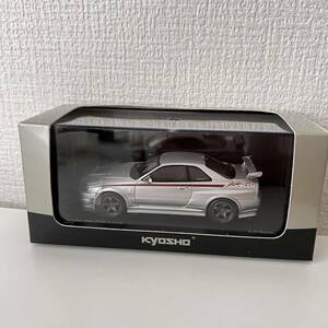  unused KYOSHO Kyosho No.03383S NISMO R34 GT-R S-tune Silver minicar 1/43 scale 