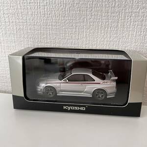 未使用 KYOSHO京商 No.03383S NISMO R34 GT-R S-tune Silver ミニカー 1/43スケール