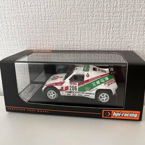  не использовался HPI Mitsubishi Pajero (#206) 1993 Paris-Dakar 8879 миникар 1/43 шкала 