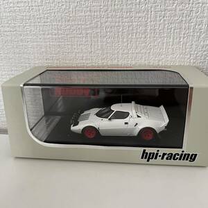  unused HPI Lancia Delta HF Plain Color Model:White 8197 minicar 1/43 scale 