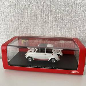 未使用 SPARK WHITE LINE ABARTH S1308 Fiat Abarth 695 SS Assetto Corsa ミニカー 1/43スケール