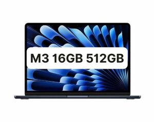 Macbook Air M3 16GB 512GB [新品同様] ミッドナイト