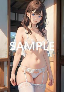 h52733* all one point thing *[A4 size beautiful woman poster ] most high resolution lustre paper beautiful young lady same person illustration art cosplay gravure sexy beautiful . beautiful .