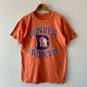 80s USA製 チャンピオン NFL デンバーブロンコス Tシャツ L トリコタグ ビンテージ