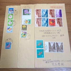 ★01-105 エンタイア 丸型日付印 記念切手の画像1