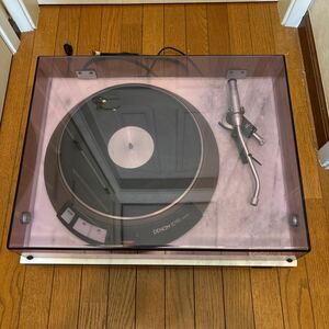 レコードプレーヤー ／デノン ／DP3750／中古／音出確認済／ストロボ停止で快調／アームリフターゆっくりで良好／天然大理石ターンテーブル