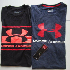 美品★アンダーアーマー★UNDER ARMOUR★半袖Tシャツ★LG★HEAT GEAR★2枚まとめて★おまけありの画像1