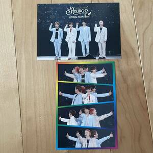 SHINee　ファンミーティングDVD特典ポストカード２枚セット☆オニュ、テミン、キー、ミノ