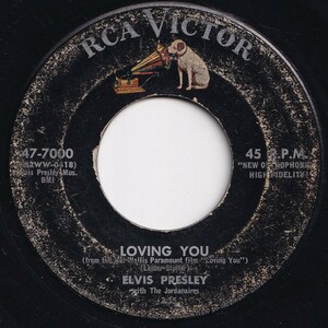 Elvis Presley Loving You / (Let Me Be Your) Teddy Bear RCA Victor US 47-7000 206718 R&B R&R レコード 7インチ 45