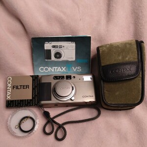 CONTAX TVS コンタックス コンパクトフィルムカメラ ジャンク品付属品あり 35mmフイルム