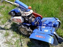 イセキ　農用歩行型トラクター　KK70 マルチロータリーMR8　管理機　耕耘機　回転ハンドル　ロータリー　_画像3