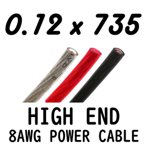 【切り売り】8G 8ゲージ 8sq 8AWG ハイエンド OFC パワーケーブル 電源ケーブル アーシング パワーケーブルの画像1