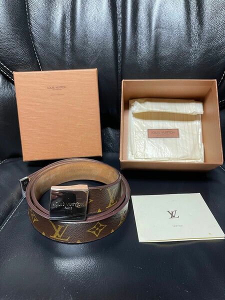 LOUIS VUITTON BELT (ルイ・ヴィトンベルト100％本物) モノグラム