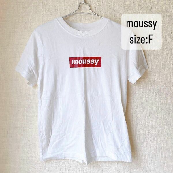 moussy ボックスロゴ　半袖　Tシャツ　フリーサイズ
