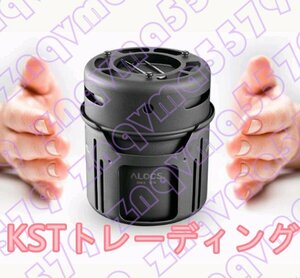 アルコール炉 ガス　ストーブ　二役　防風 野外用 ボイラ クッカー ヤカン 携帯式キャンプ装備 アウトドア用品