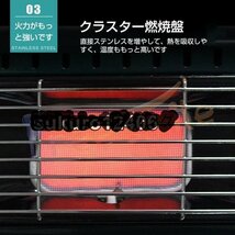 カセットガスストーブ ガスヒーター アウトドアヒーター ポータブルヒーター 1台2役 防寒対策 屋内屋外用 暖房機 釣り キャンプ 旅行用暖房_画像1