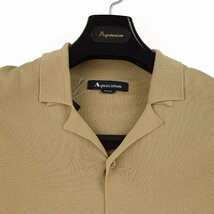 ◆Aquascutum アクアスキュータム◆定価 33,000円 日本製 コットンシャツニット ベージュ/Ｌ_画像2