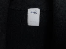 【着心地抜群】ロンハーマン RHC “ Air Knit ” 釦レス リラックス ショールカーディガン S 黒 RonHerman California_画像7
