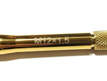 ホイールセッティングボルト　【M12×P1.5】　【ゴールド】　2本セット　ガイドボルト　ガイドピン　【アウトレット】_画像2