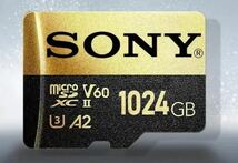 大容量！！　microSD SONY 1TB (1024) 防水　V60 A2 SD カードアダプターセット　マイクロSDカード 数量限定_画像2