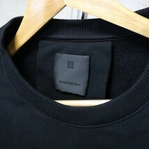 GIVENCHY 銀座店 ジバンシー 2WAY ロゴ クルーネック スウェット 長袖 メンズ size:S 黒 95023_画像5