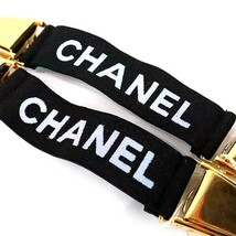 【広尾店】未使用 シャネル CHANEL ロゴ アームバンド ブラック×ゴールド 【13979】_画像3