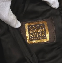 【広尾店】 SAGA MINK 毛皮コート ハーフ ブラウン size13 【13819】_画像5