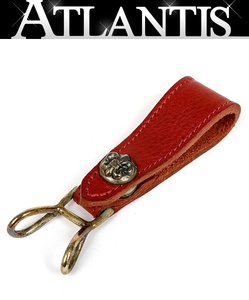 CHROME HEARTS Ginza shop Chrome Hearts belt loop BS flair leather silver SV925 red 94962