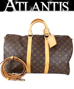 【広尾店】 ルイヴィトン Louis Vuitton キーポルバンドリエール45 ボストンバッグ ショルダーバッグ モノグラム M41418 【13997】