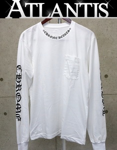 CHROME HEARTS 銀座店 クロムハーツ 新品 オールドイングリッシュ ロンT 長袖 メンズ size:L 白 94793