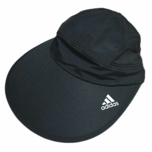 アディダス レディース ワイドバイザー サンバイザー メッシュ 帽子 キャップ ブラック adidas 紫外線対策 UV対策 夏