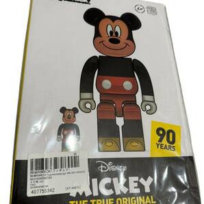 【新品未開封】BE@RBRICK fragment design MICKEY MOUSE COLOR Ver.100% & 400% 90周年 Disney 藤原ヒロシの画像2