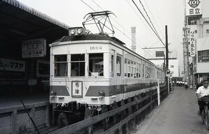 古い鉄道ネガ、５コマ（豊橋鉄道、市内線）№９２４