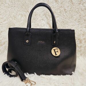 FURLA ハンドバッグ ショルダーバッグ 肩掛け レザーチャーム 2way