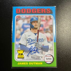 Topps Heritage 2024 James Outman アウトマン 直筆サイン ドジャース 