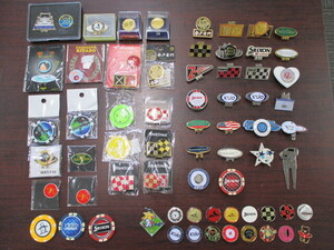  Golf goods Golf marker clip marker etc. large amount . summarize present condition goods Junk super-discount 1 jpy start 