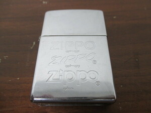 ZIPPO ジッポー オイルライター ZIPPO柄 シルバー 着火確認品 激安1円スタート