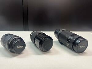 [ camera 3 point ] camera lens summarize Canon Nikon Cannon Nikon 55-200mm 80-200mm 75-300mm zoom Junk 1 jpy start 