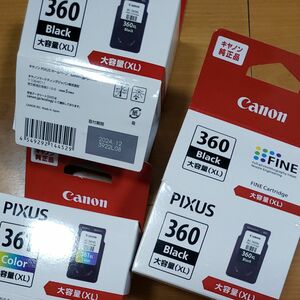 使用済み三個セット BC-361XL BC-360XL 二個 大容量 キャノン インクカートリッジ CANON PIXUS　