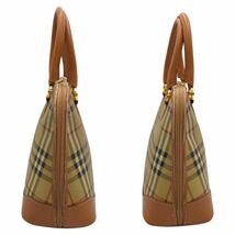 良品　Burberry バーバリー　ハンドバッグ　ノバチェック　シャドーホース　PVC レザー_画像5