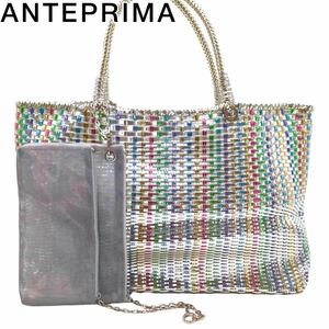  ultimate beautiful goods ANTEPRIMA Anteprima in torechio wire tote bag inner bag attached handbag mesh bag Rainbow 