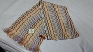 ミッソーニ　タオルマフラー　ストール　未使用タグ付　MISSONI　HOME