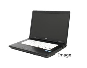 中古ノートパソコン ノートパソコン Windows 7 15型ワイド 富士通 LIFEBOOK A572 Core i3 2310M 2.1G～ メモリ4GB HDD 160GB 無線WIFI有