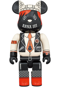 ◎ メディコムトイ MEDICOMTOY BE@RBRICK ベアブリック ANNA SUI アナスイ RED&BEIGE 1000％