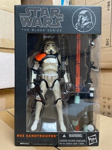 ◎ STARWARS スターウォーズ Hasbro ハズブロ ６インチ ブラックシリーズ ＃03 サンドトルーパー HOTTOYS ホットトイズ 未開封